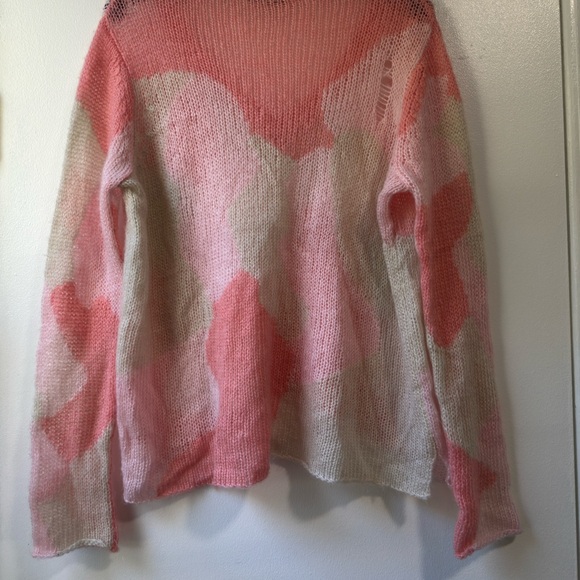 Wooden Ship Camo Distressed V-Neck  Lightweight Flamingo Sz XS - Picture 6 of 10